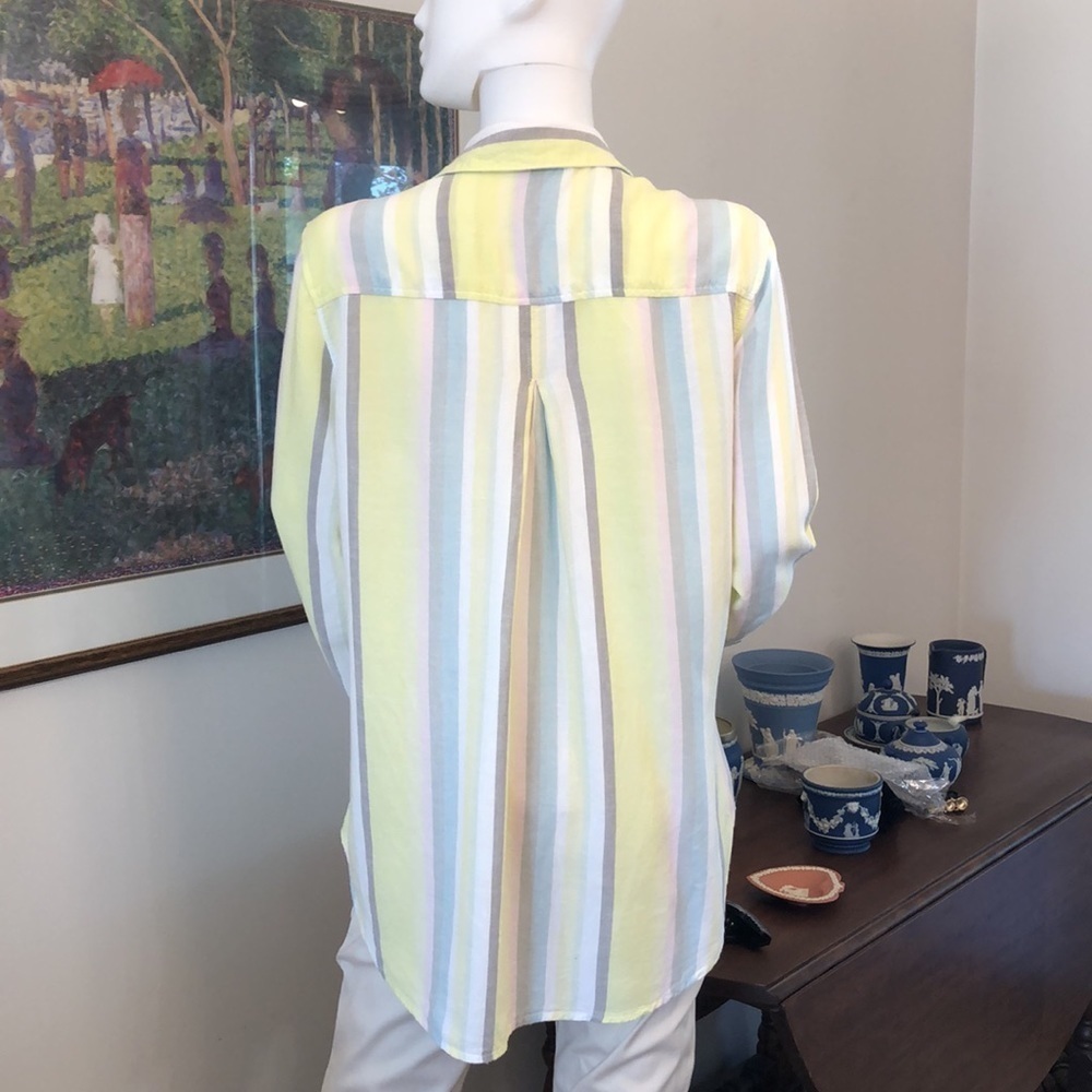 Anthro Cloth and Stone Stripe Shirt Medium - Picture 4 of 7